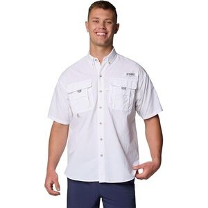 Columbia‎ PFG White Button Up Fishing Shirt 3X